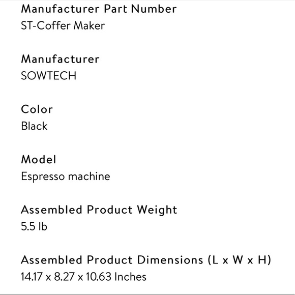 Espresso Machine 3.5 Bar 4 Cup Espresso Cappuccino - Picture 10 of 11